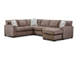 Hundy Brown Sectional sofa front view