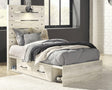 Cambeck Whitewash Twin Panel Bed front view