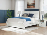 Bostwick Shoals White King Panel Bed front view