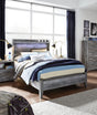 Baystorm Gray Full Panel Bed front view
