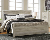 Bellaby Whitewash King Panel Bed angled view showing headboard
