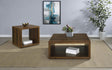 Frisco 2-piece Coffee and End Table Set Dark Pine front view