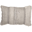 Standon Gray and White Striped Pillow front view