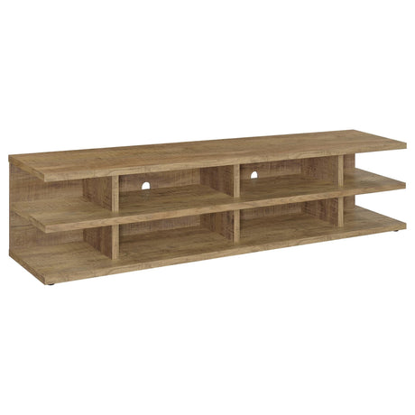 Cartmill 78-inch 2-tier mango TV stand media console front view