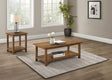Payne distressed brown rectangular coffee table front view