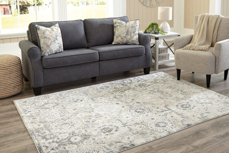 Kilkenny Multi 5'3 x 7'3 Rug - front view showing floral pattern