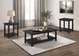 Payne 3-piece coffee and end table set front view