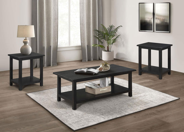 Payne 3-piece coffee and end table set front view