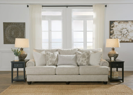 Asanti Fog Chenille Sofa front view