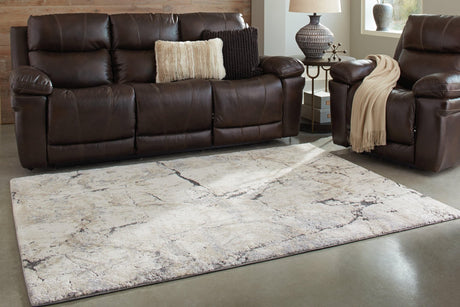 Wyscott multi-color 7'10" x 10'3" large area rug top view