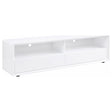 Ellice 71-inch white TV stand front angle