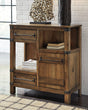 Roybeck Light Brown Bronze Accent Cabinet front view