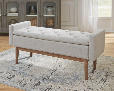 Briarson Storage Bench front angled view