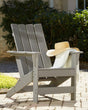 Visola Gray Adirondack Chair front angled view