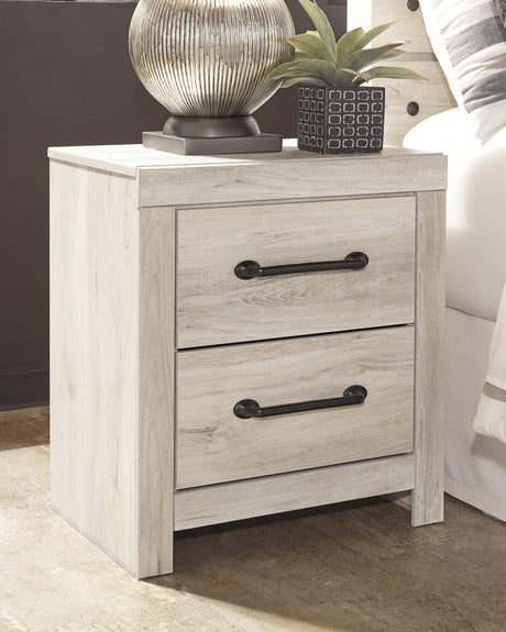 Cambeck Whitewash Nightstand by Ashley - front view