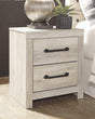 Cambeck Whitewash Nightstand by Ashley - front view