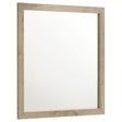 Oakglen Weathered Oak Dresser Mirror front view