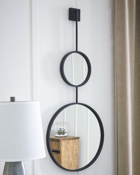 Brewer Black Accent Mirror front view