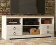 Willowton Whitewash 64 inch TV Stand front view