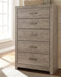 Culverbach Gray Chest Of Drawers front view with drawers closed