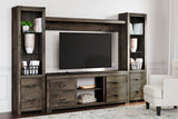 Trinell Brown 4-Piece Entertainment Center front angle