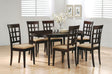 Gabriel Cappuccino extension leaf dining room set main view