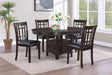 Lavon Espresso Oval Extension Leaf Dining Room Set main view
