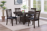 Lavon Espresso Oval Extension Leaf Dining Room Set main view