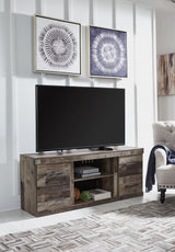 Derekson 60 inch Multi Gray TV Stand front angle
