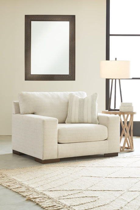 Maggie Birch Chenille Oversized Chair front angle