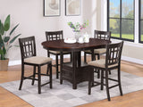 Lavon Chestnut Oval Counter Height Dining Set main view