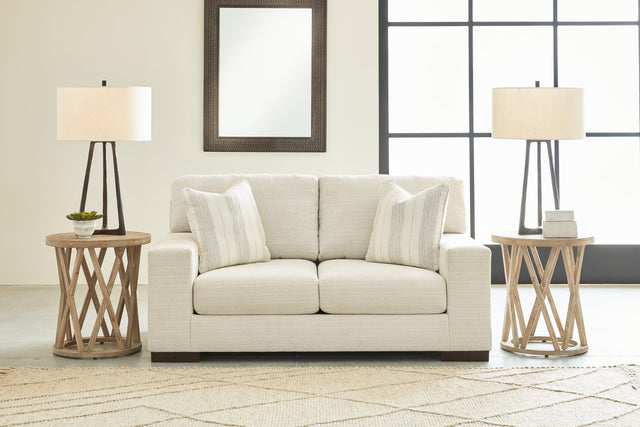Maggie Birch Chenille Loveseat front angle view