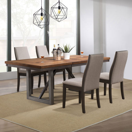 Spring Taupe Rectangular Dining Set main view