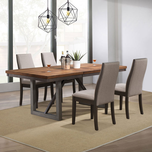 Spring Taupe Rectangular Dining Set main view