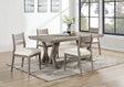 main view of Cornelia Coastal Grey Rectangular Dining Room Set