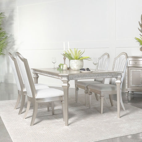 Evangeline Silver Oak Extension Leaf Dining Set main view