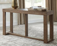 Cariton Gray sofa console table front view