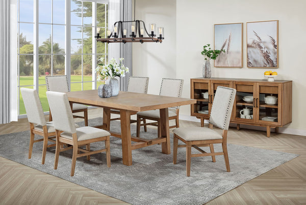 Middleton Brown Beige Extension Leaf Dining Room Set main view