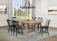 Main view of Middleton Natural Brown Black Extension Leaf Dining Room Set dining room furniture