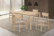 main view of Parkridge Natural 59-inch Wood Dining Room Set dining room furniture