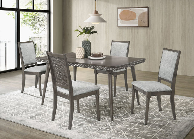 Onslow Dark Gray 59-inch Rectangular Dining Set main view