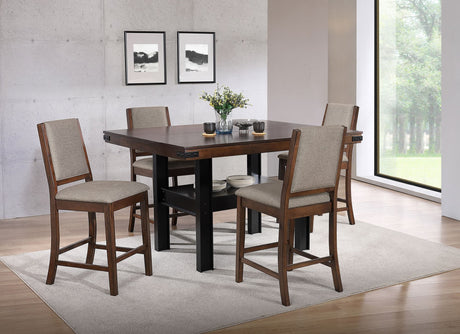 Patterson Mango Oak Counter Height Dining Set main view