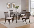 Everton Round 53-inch Dining Room Set main view with table and 4 chairs