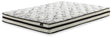 Full view of 8 Inch Chime Innerspring White Full Mattress in a Box on flat surface