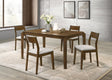 Almonte Dark Brown 59-inch Rectangular Dining Set main view