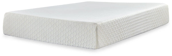 Chime 12 Inch Memory Foam Twin Mattress white front angle