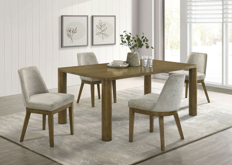 Castlewood Brown Oak 71-inch Rectangular Dining Room Set main view
