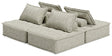 Bales Taupe 4-Piece Modular Sectional seating main view