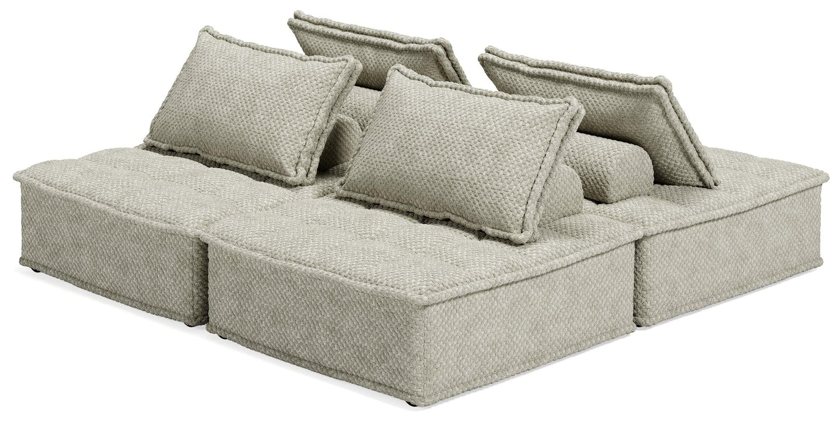 Bales Taupe 4-Piece Modular Sectional seating main view
