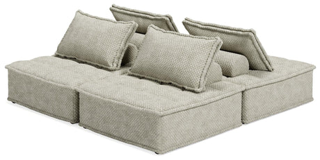 Bales Taupe 4-Piece Modular Sectional seating main view